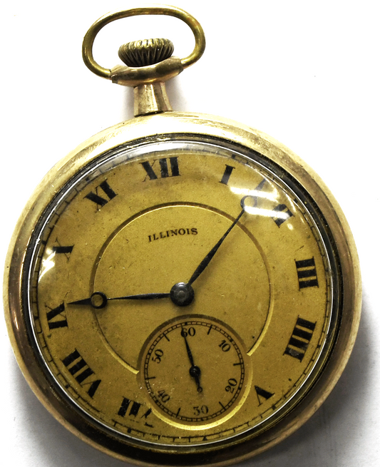 1916 Illinois Grade 404 Size 12 OF 20yr Gold Filled Pocket Watch