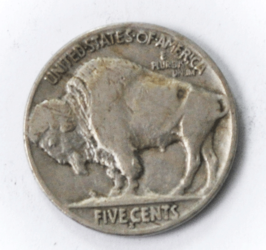 1925 S 5c Buffalo Nickel Five Cents San Francisco Rare
