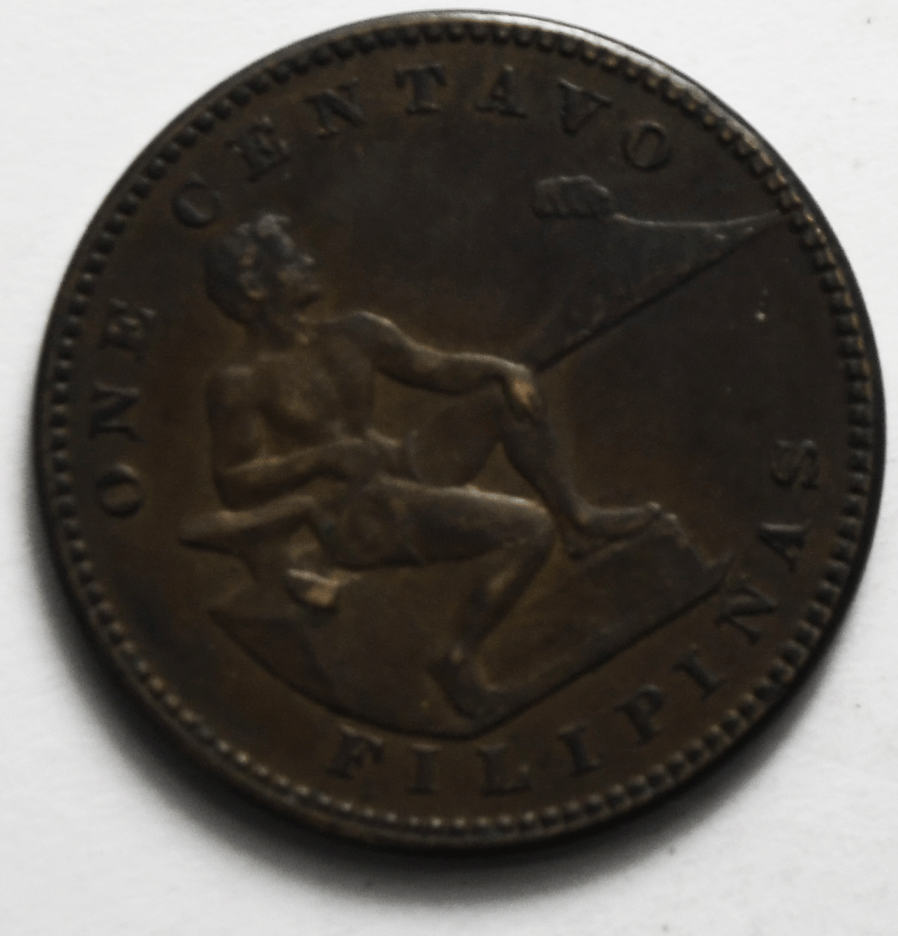 1914 S Philippines One Centavo KM# 163