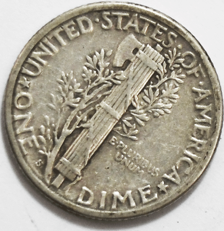 1928 S 10c Mercury Silver Dime Rare Ten Cents San Francisco