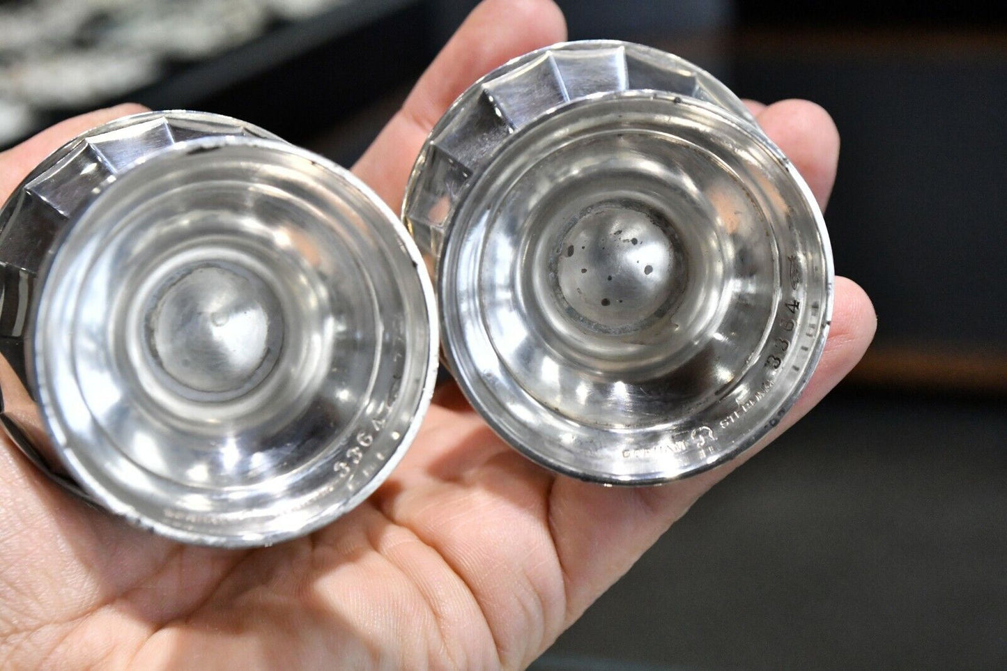 Tall 5 1/2" Sterling Silver 5 oz. Gorham Salt & Pepper Shakers Set No. 3364