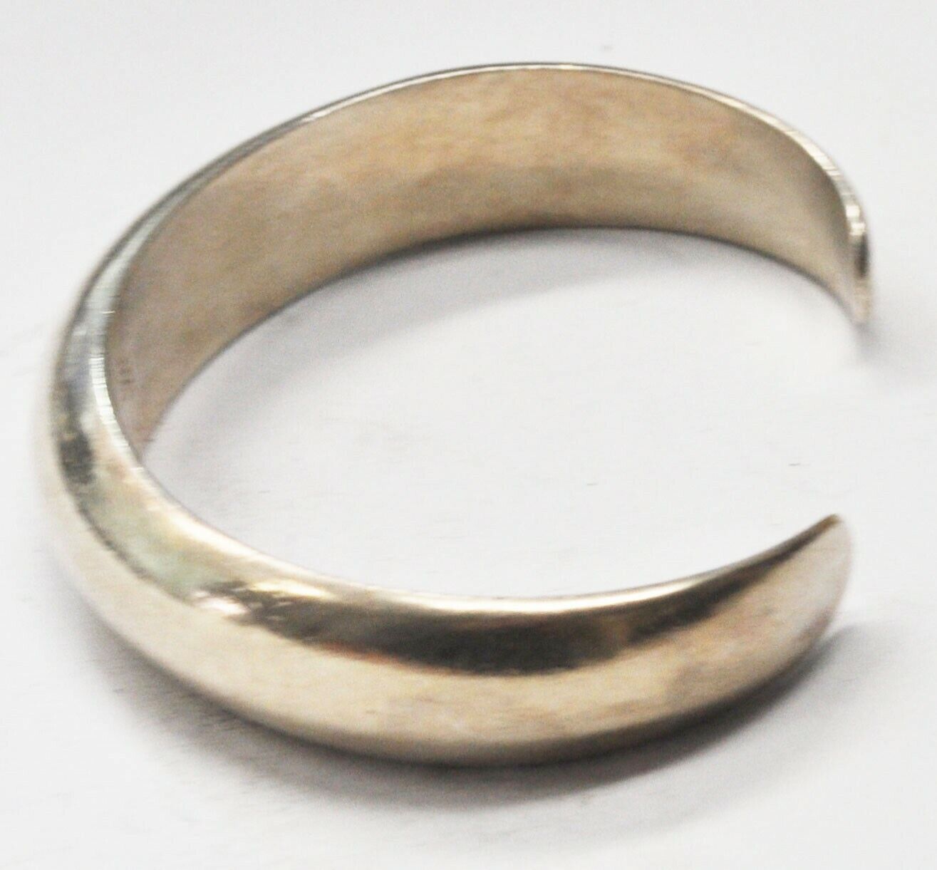 Sterling Silver Cuff Bracelet 13mm Tapered 6-1/4" Wrist