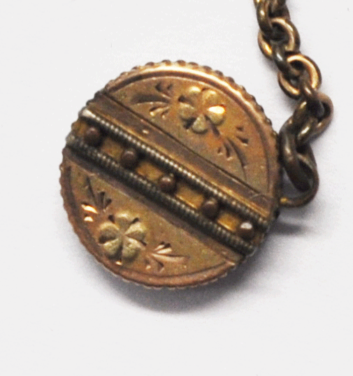 Vintage RFS Co Gold Filled Pocket Watch 9.5" 2mm Chain 10mm Slide 14mm Fob