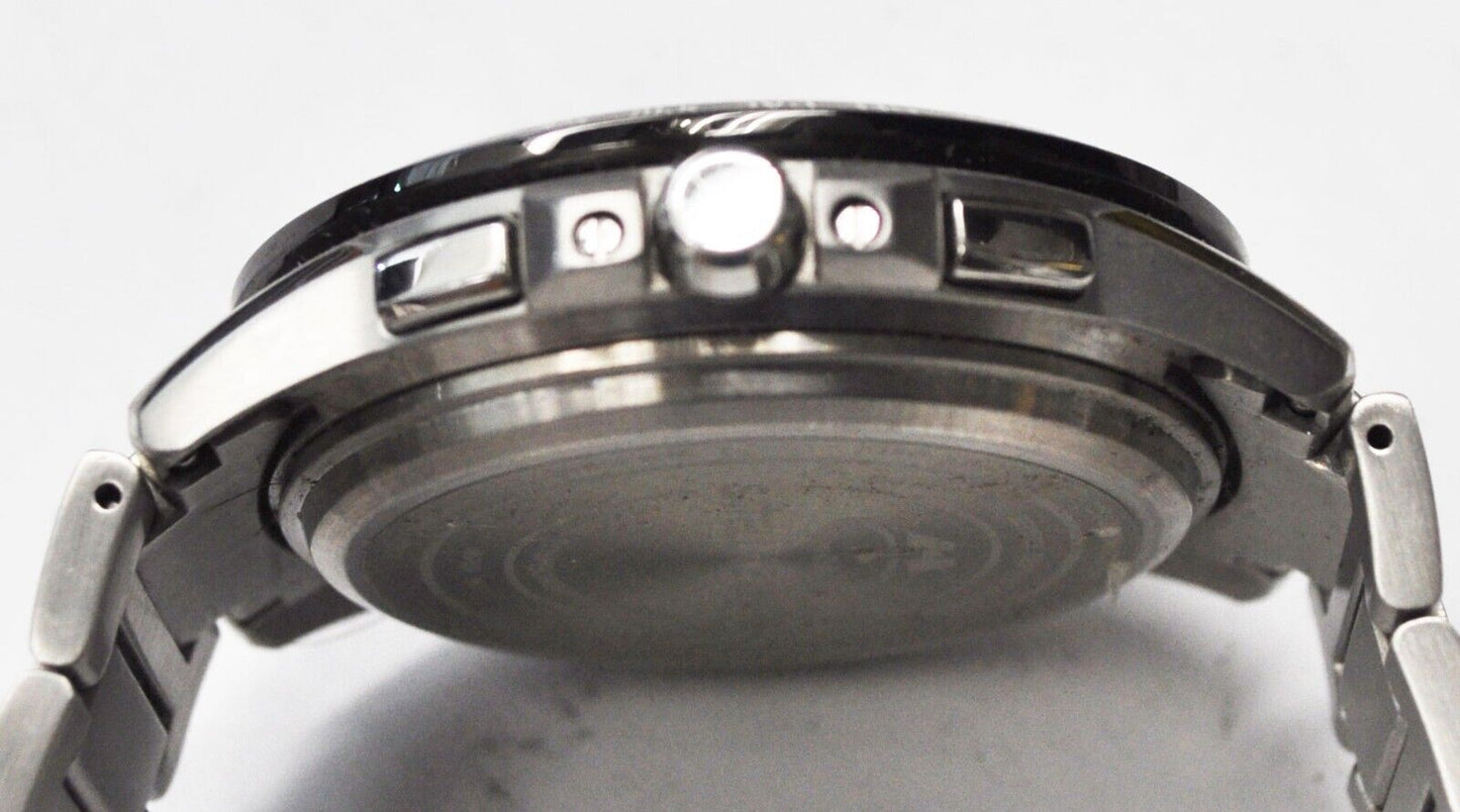 Men's Citizen Eco Drive Satellite Wave Wristwatch 44mm Stainless Day Date GPS