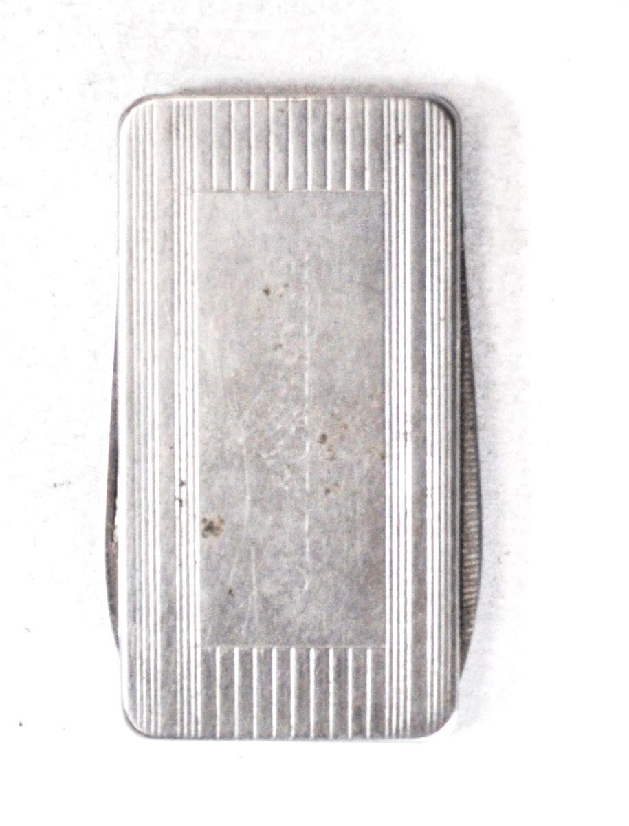 Stainless Steel Old Forester Whiskey Pocket Knife Money Clip 52mm x 32mm