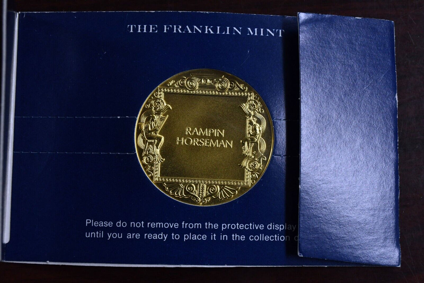 Franklin Mint Art Treasures of Ancient Greece Rampin Horseman Bronze Medal