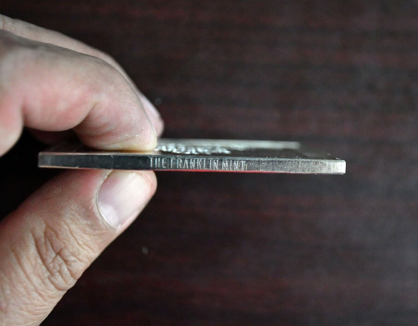 1979 Norman Rockwell "The Knitting Lesson" Sterling Silver 3.2 oz. Franklin Mint