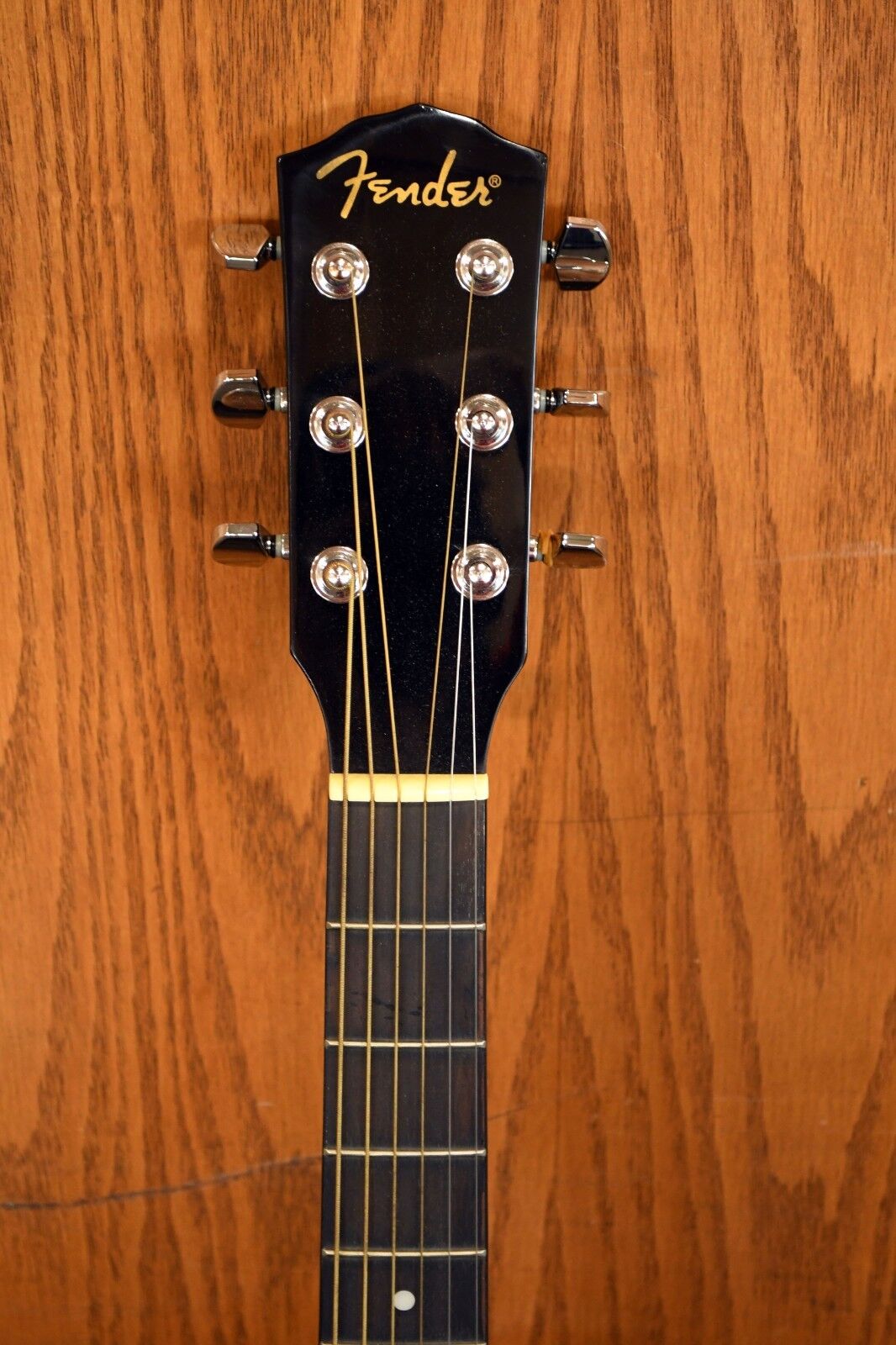 Fender Acoustic Guitar Signed by 13 Cast Members of Lizzie McGuire Disney Cruise