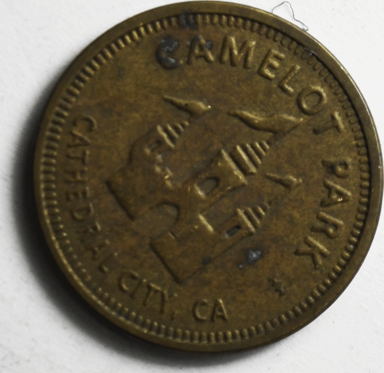 Camelot Park Cathedral City California Pepsi 22mm Gaming Token