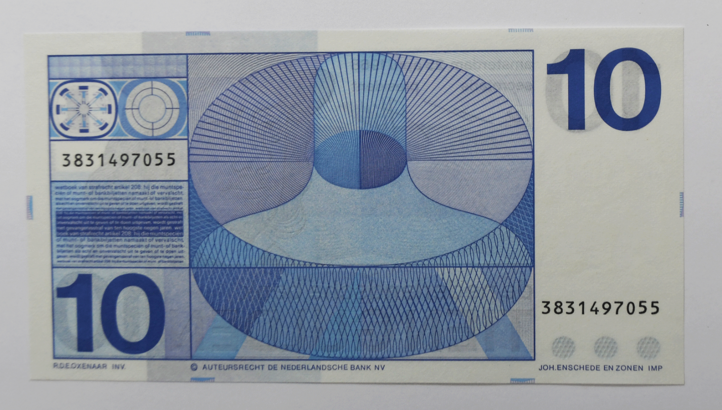 1968 Netherlands 10 Ten Gulden Uncirculated Banknote 3831497055