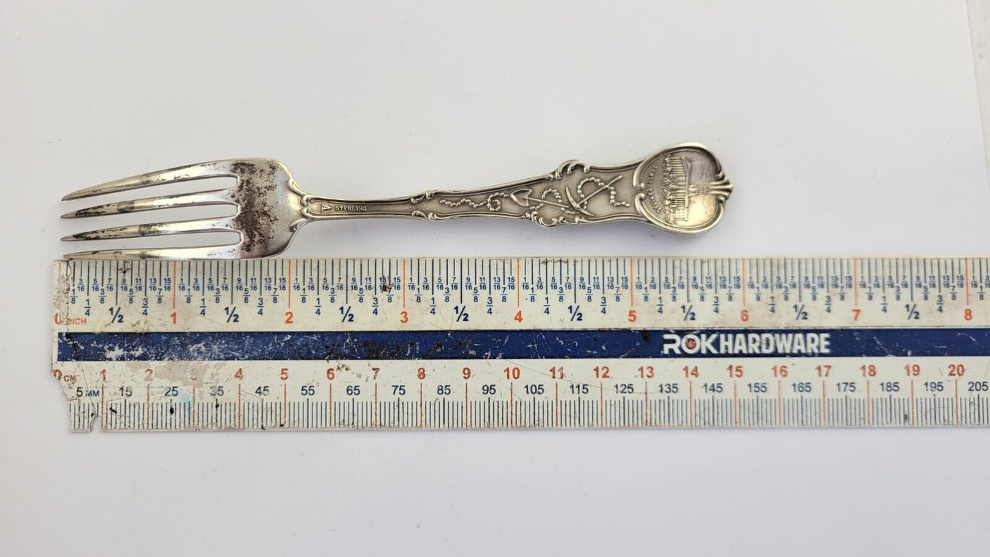 RARE! Tennessee State Sterling 5" Silver Souvenir Fork State Capital 1oz.