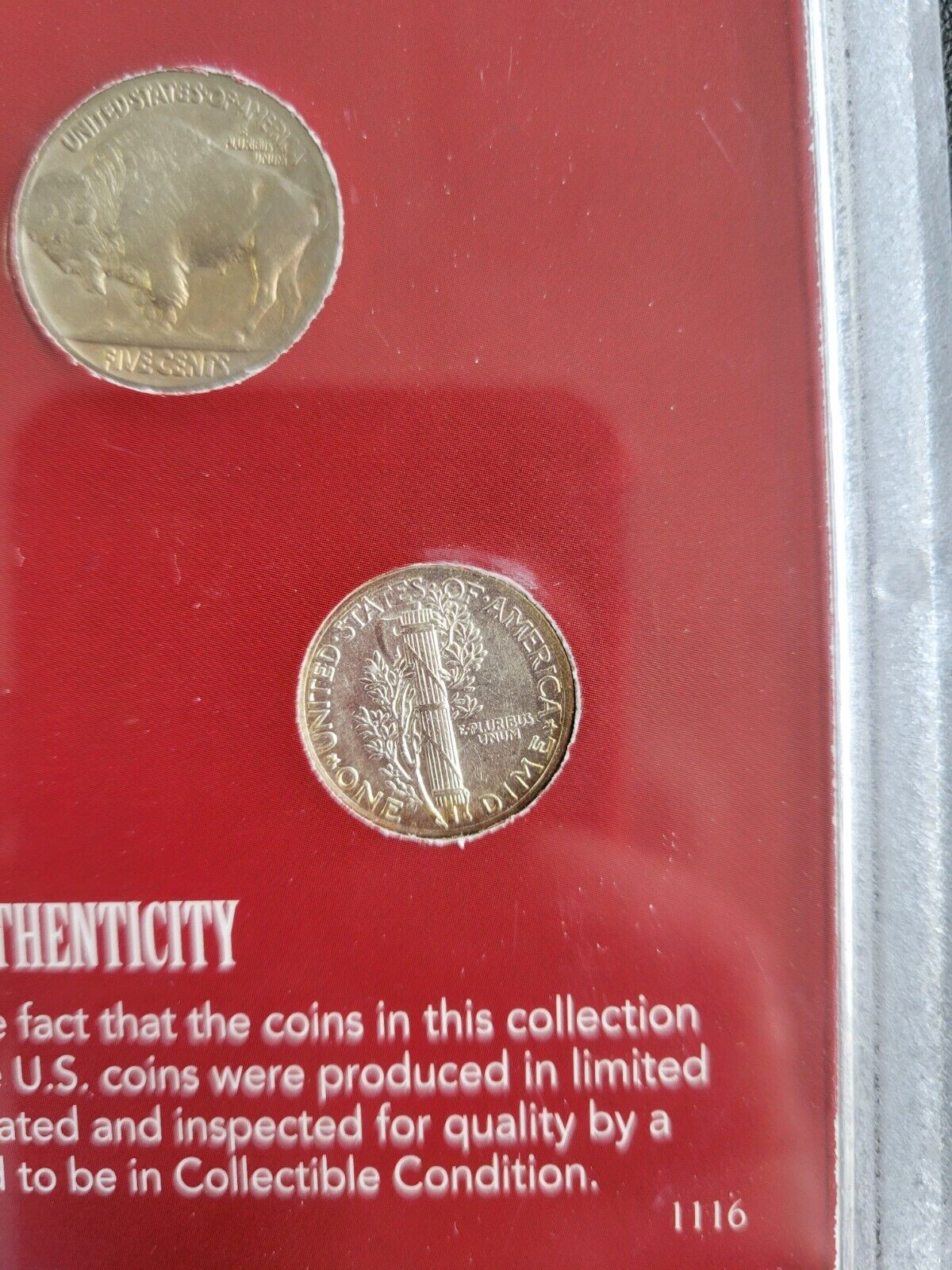 "Four Rare Coins" 1907 Indian , 1907 Liberty , 1937 Mercury , 1926 Buffalo