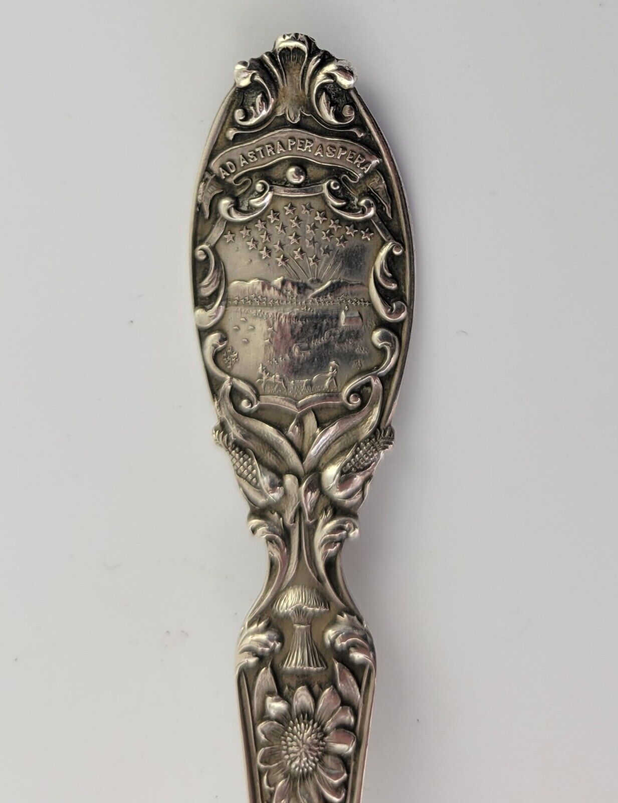 Garden City Kansas 5" Sterling Souvenir Spoon by Manchester Sugar Beet .43oz.