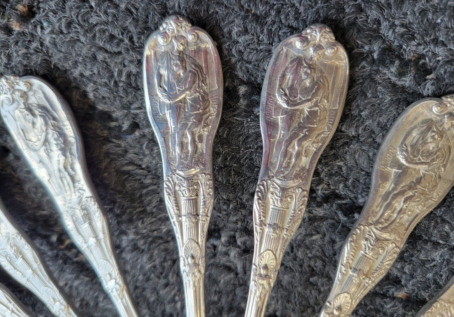 Mythologique by Gorham Sterling Fish Fork / Salad Fork Beaded Back 6"