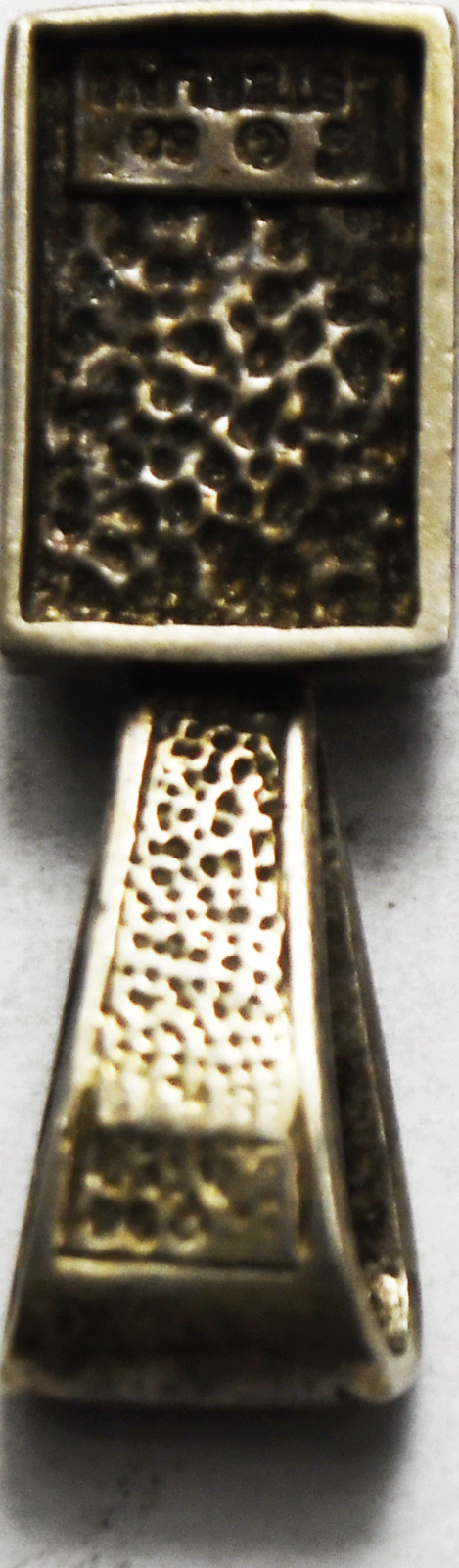 Sterling Silver Carol Felley 86 Blue Lapis Square Pendant 30mm x 10mm