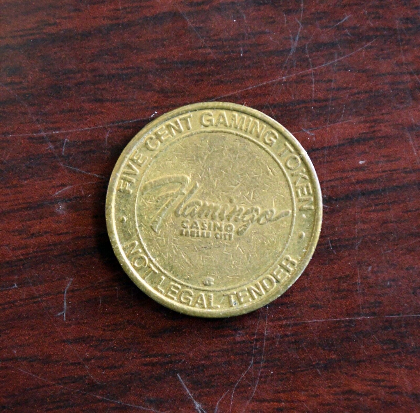 Flamingo Casino Five Cent Slot Gaming Token Kansas City Mo.
