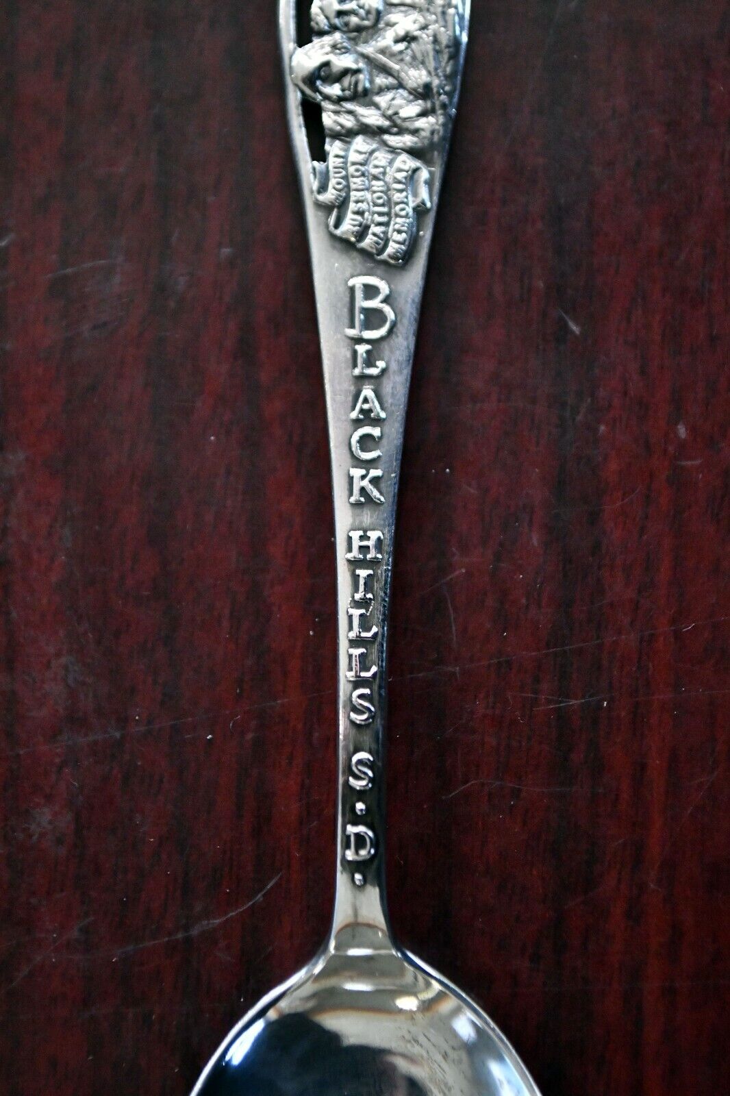 Black Hills S.D. Sterling 5 5/8" Mount Rushmore Souvenir Spoon