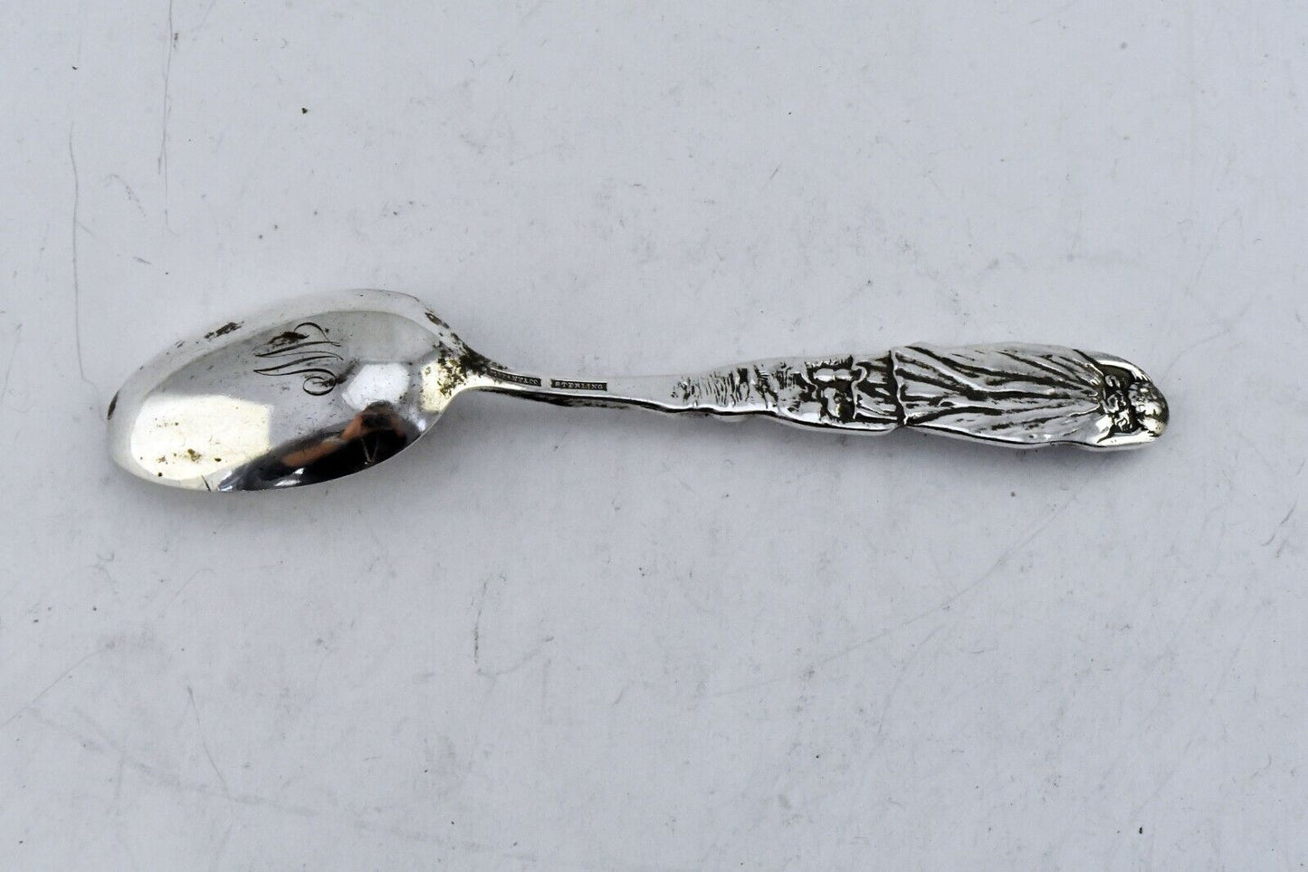 Tiffany & Co. Sterling Silver 6 3/8" Jack & Jill Nursery Rhymes Oval Spoon 1.5oz