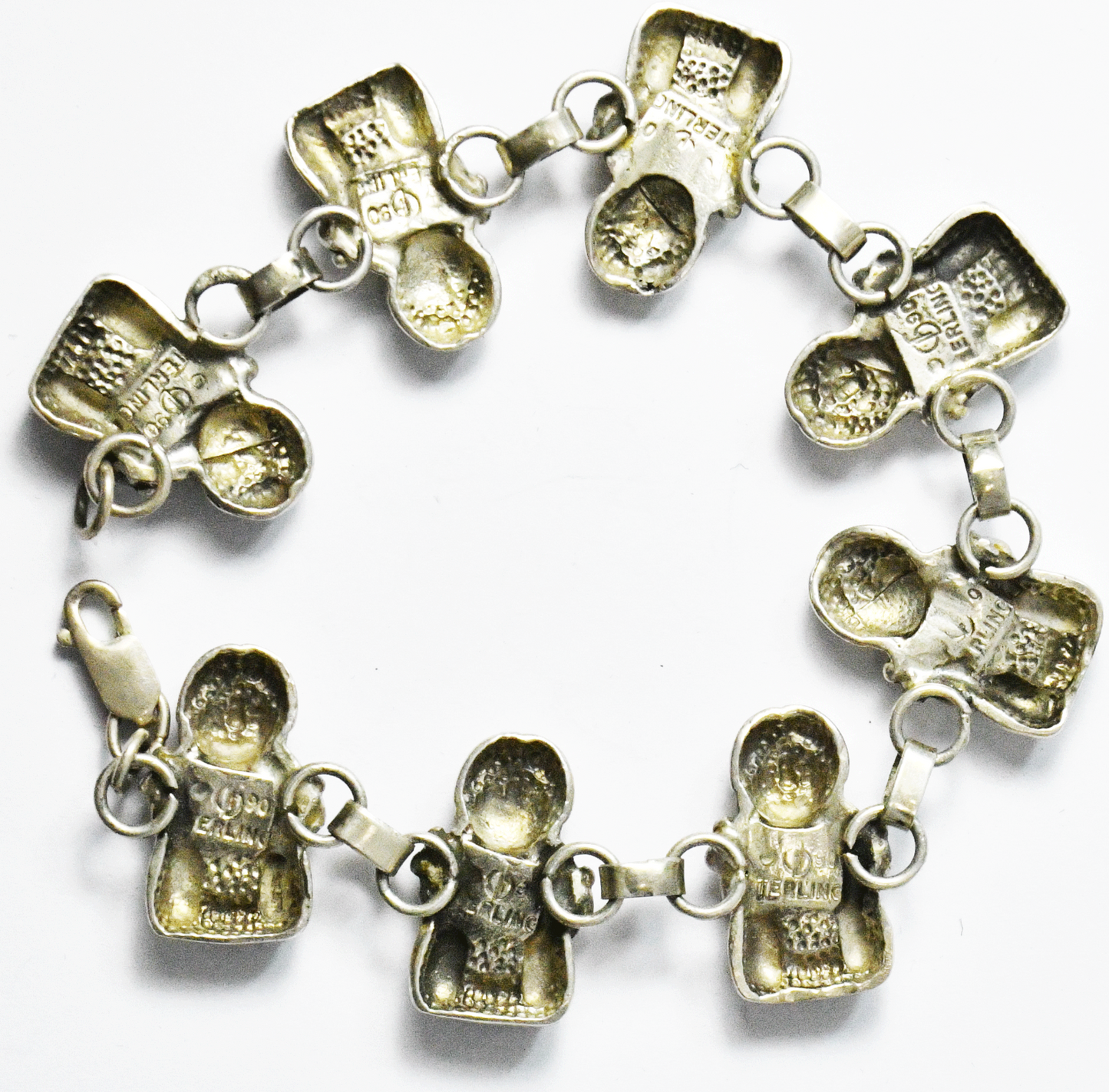 Sterling Silver Carol Felley Storyteller Chain Link 21mm 7-3/4" Bracelet