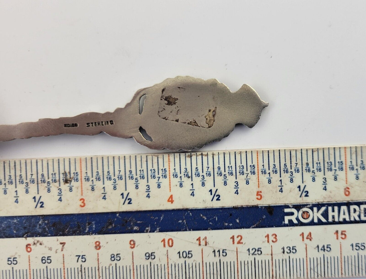 Toronto Canada Enameled Sterling Silver 5 1/4" Souvenir Spoon .86oz.