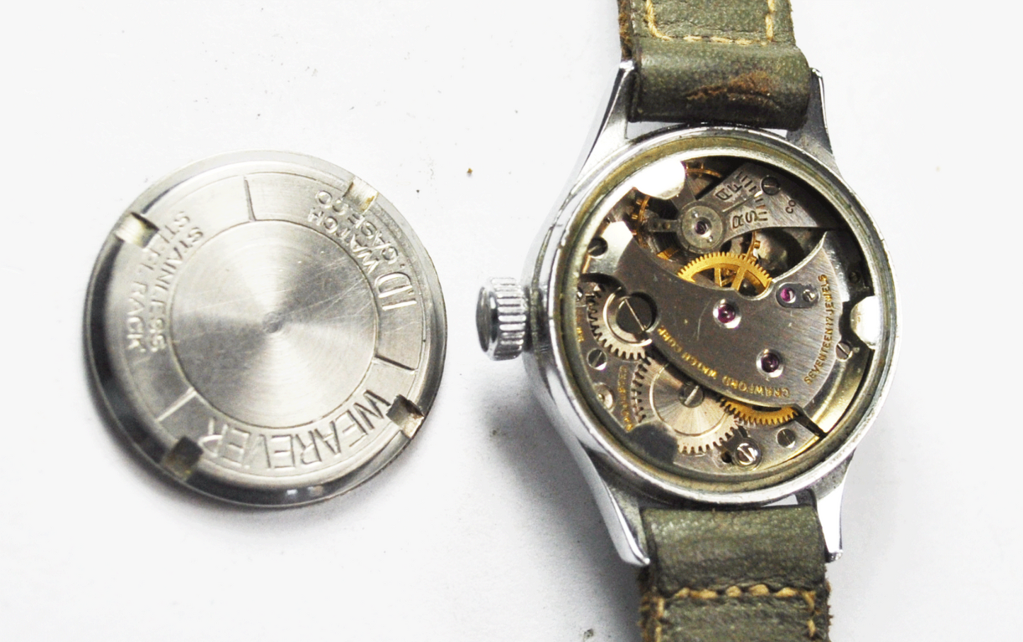 Vintage Women's Crawford 17J Manual Wind Wristwatch 23mm Swiss Military