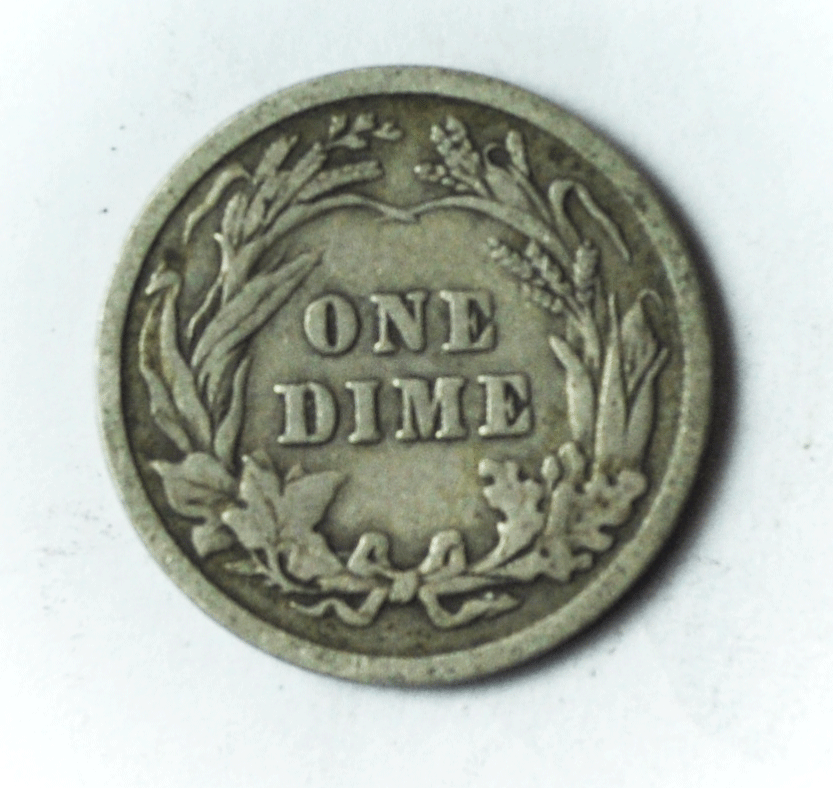 1907 10c Barber Silver Dime Ten Cents Dime Philadelphia