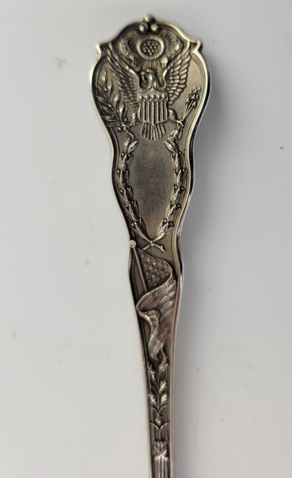 New Union Station Wichita Kansas Sterling Silver 5 1/2" Souvenir Spoon .61oz.