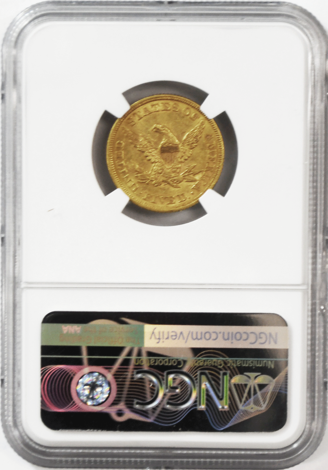 1855 $5 Liberty Head Five Dollars Gold Half Eagle Philadelphia NGC AU58