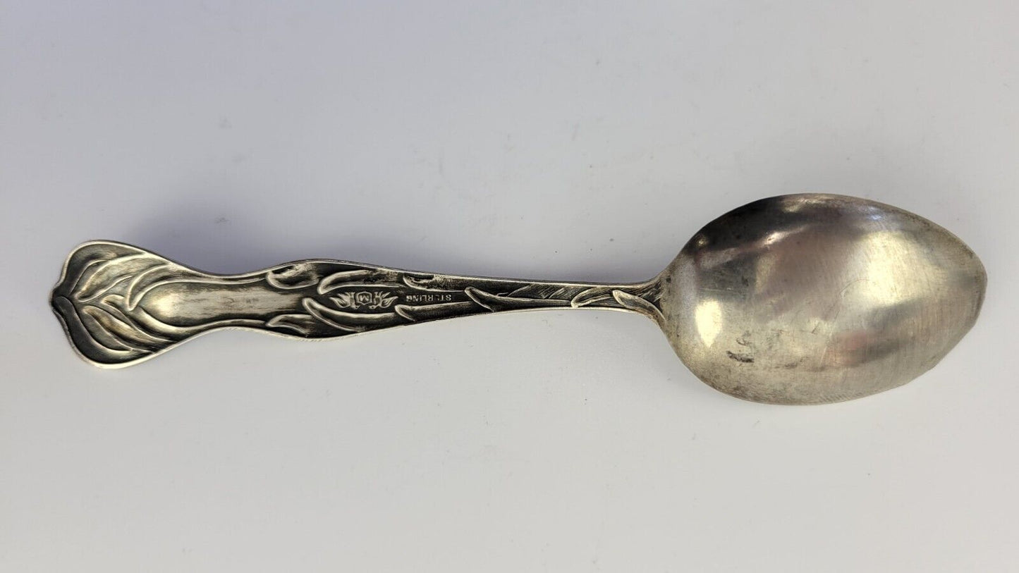 Taos New Mexico 5 1/8" Sterling Silver Souvenir Spoon .43oz. by Manchester