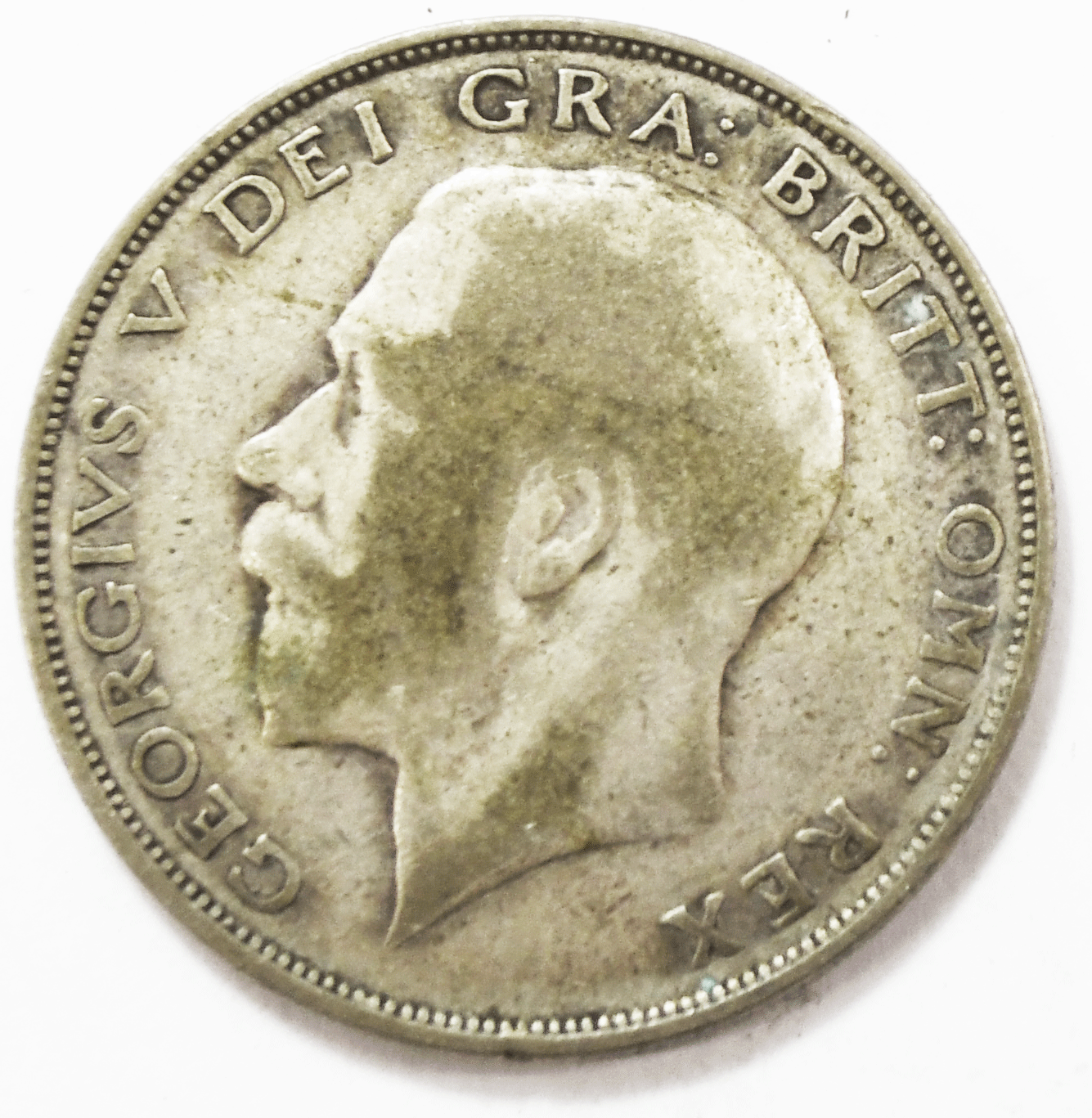 1925 Great Britain Half 1/2 Crown KM# 818.2 Silver Coin