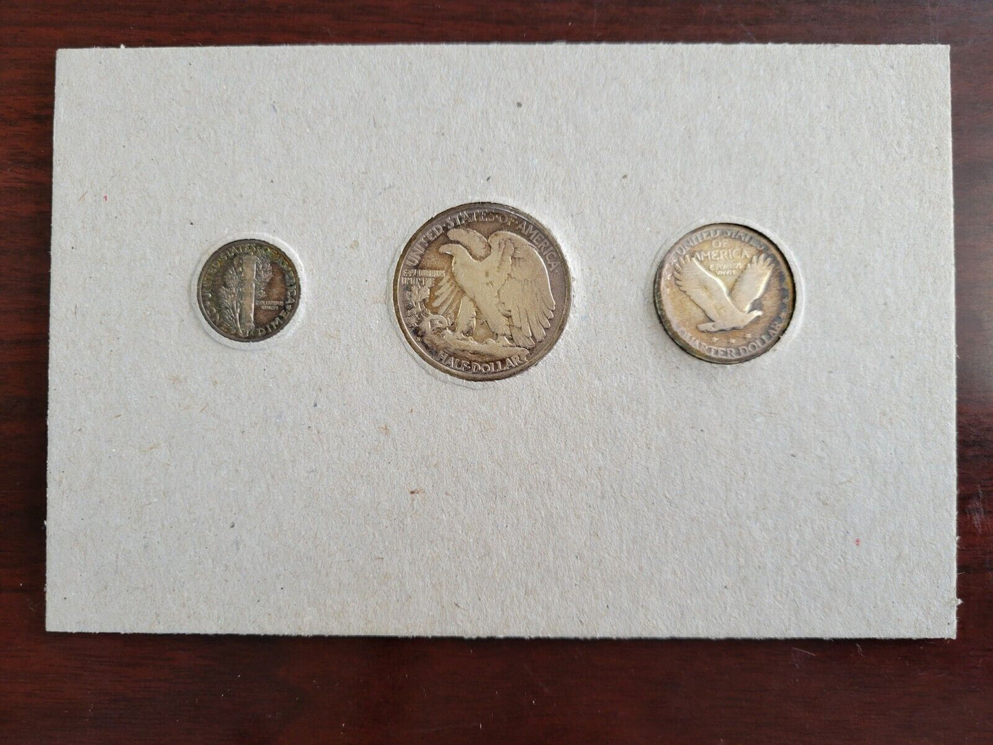 Extraordinary United States Silver Coins Mercury Dime, Half Dollar, Quarter Set