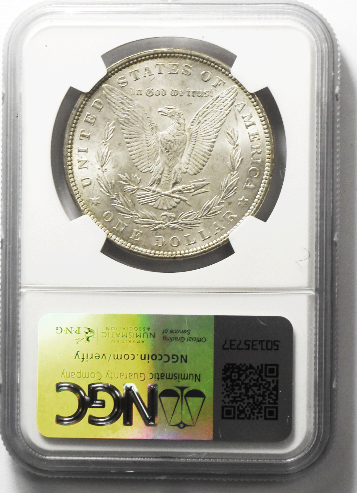 1882 $1 Morgan Silver Dollar MS61 NGC Uncirculated Philadelphia