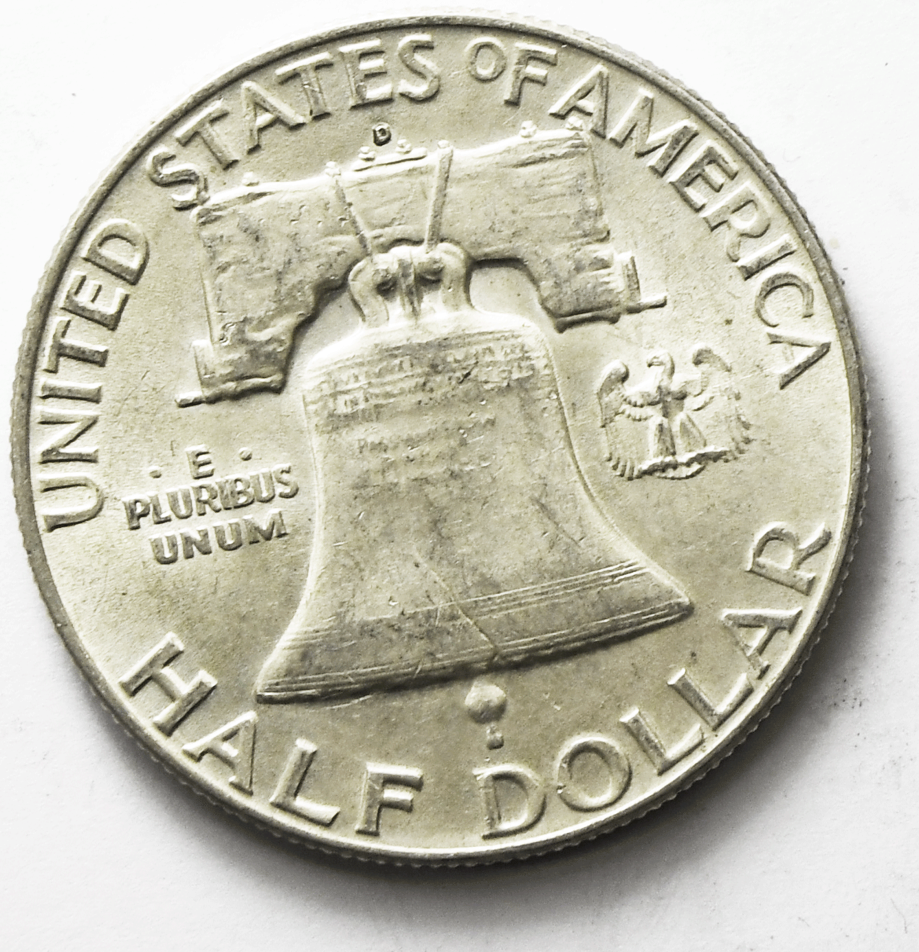 1950 D 50c Franklin Silver Half Dollar Fifty Cents Denver AU
