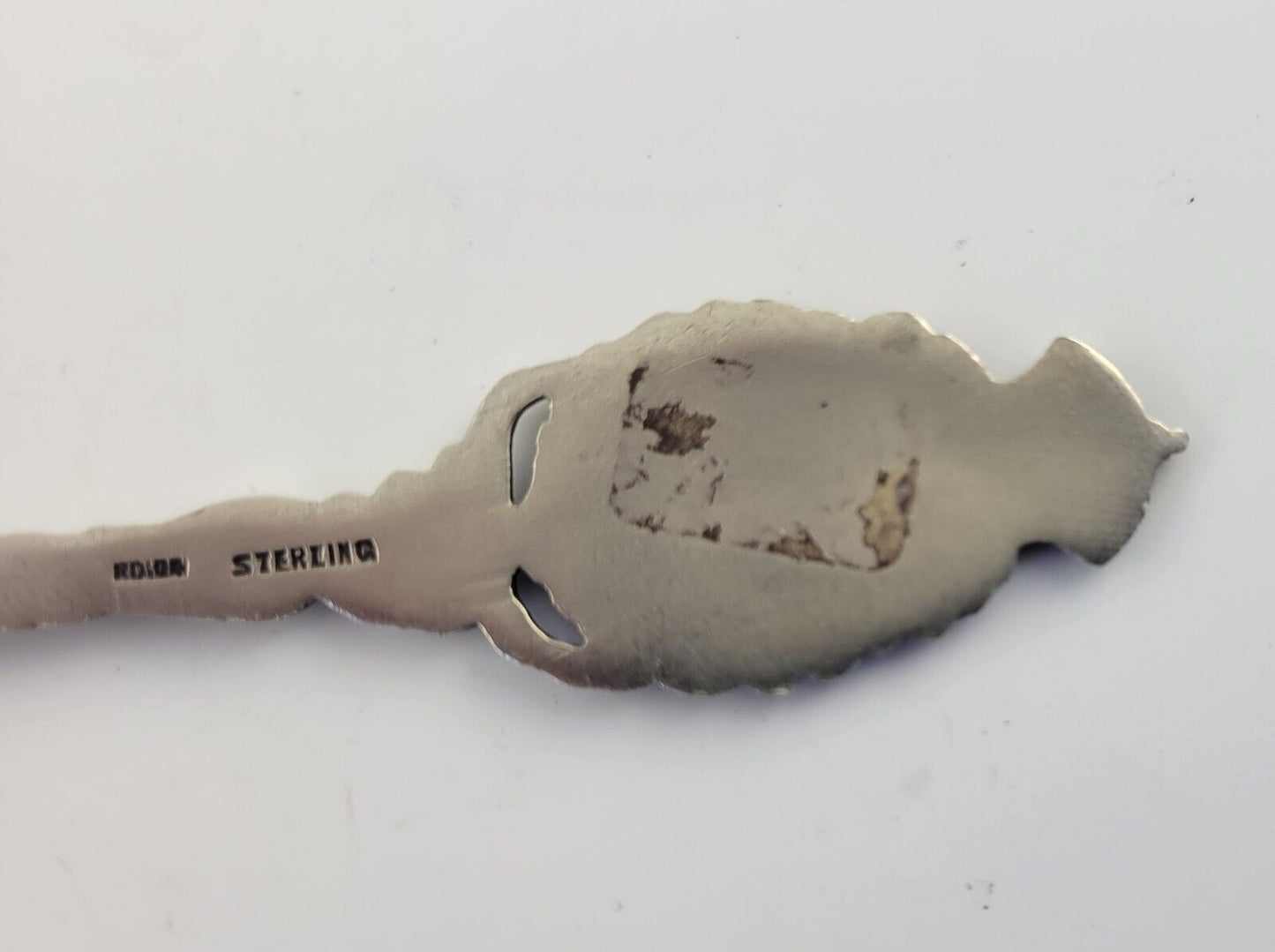 Toronto Canada Enameled Sterling Silver 5 1/4" Souvenir Spoon .86oz.