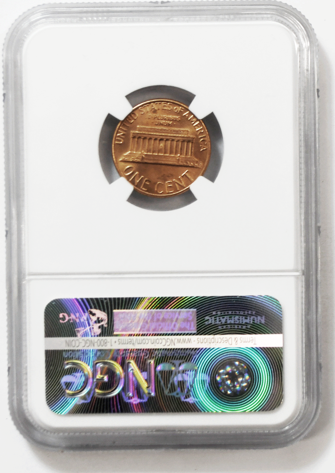 1982 1c Lincoln Memorial Cent One Penny NGC MS 65 RD Small Date Zinc