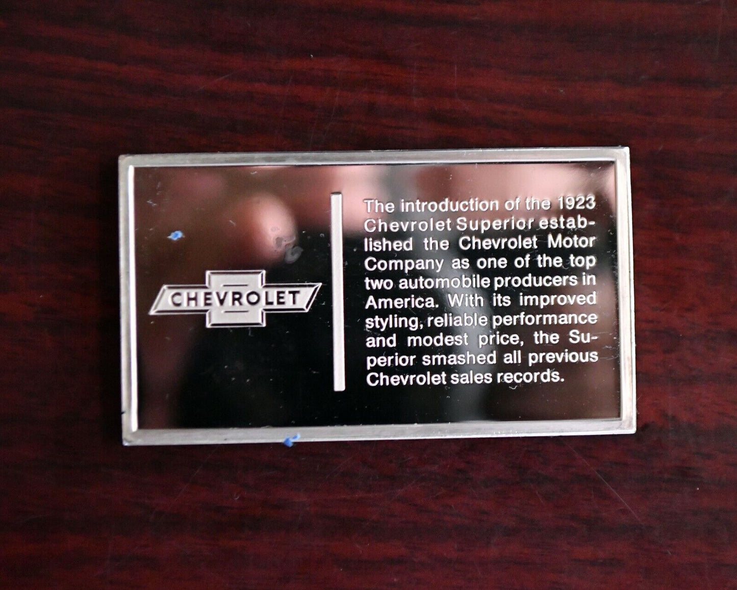 1923 Chevrolet Centennial Car Ingot Collection 1000 Grain Sterling Franklin Mint