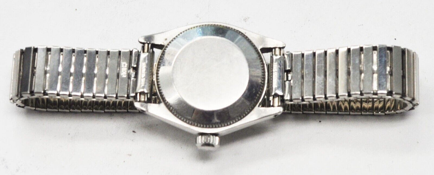 1967 Women's Rolex Date 6618 Stainless Steel 24mm Automatic 1161 Wristwatch