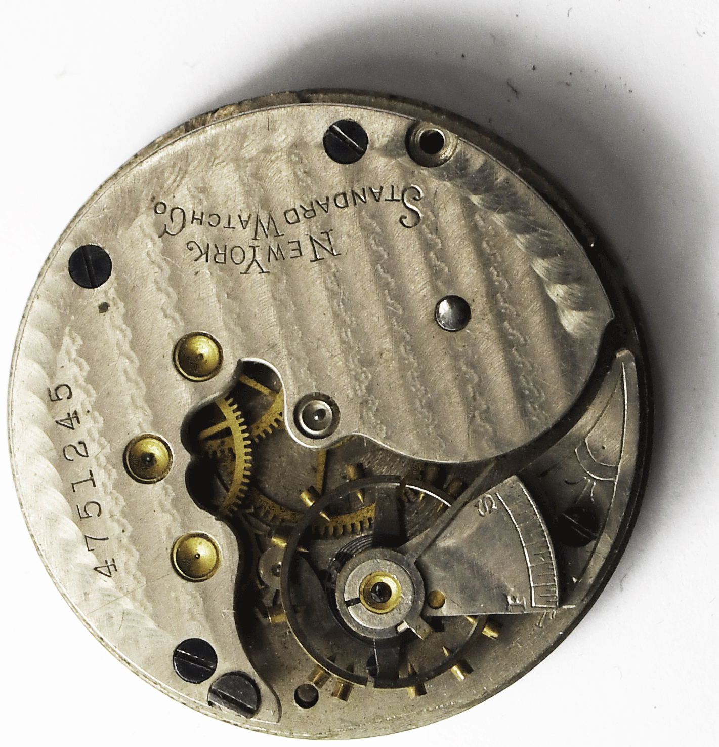 Vintage New York Standard Size 6 Pocket Watch Grade 144 Movement Not Running