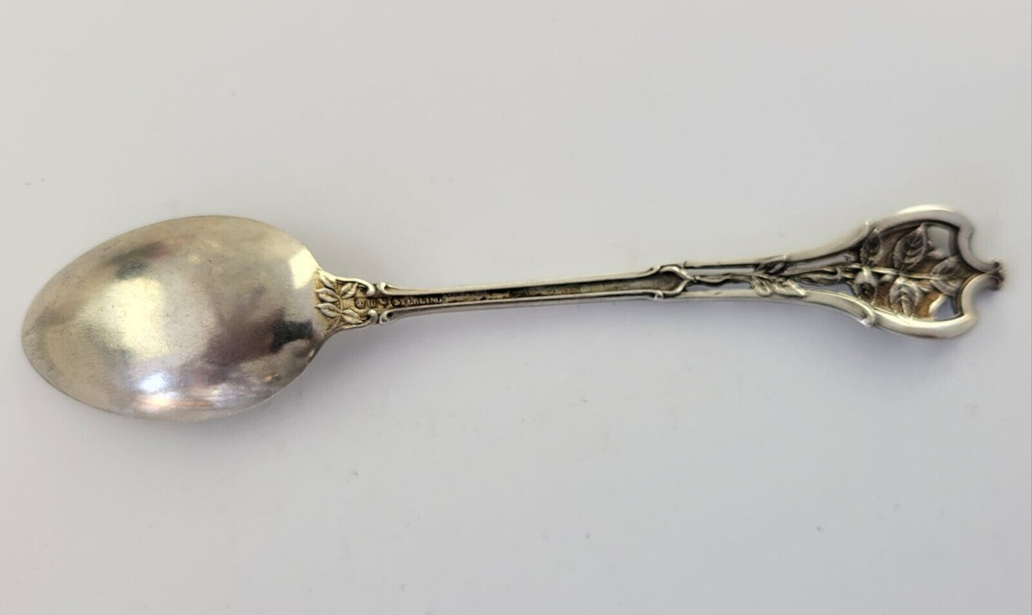 State Capital Topeka Kansas Sterling Silver 5 3/4" Souvenir Spoon .71oz.