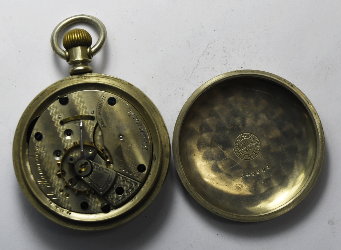1882 Hampden Size 18 Dueber C Hornaday Private Label 11j LS OF Pocket Watch