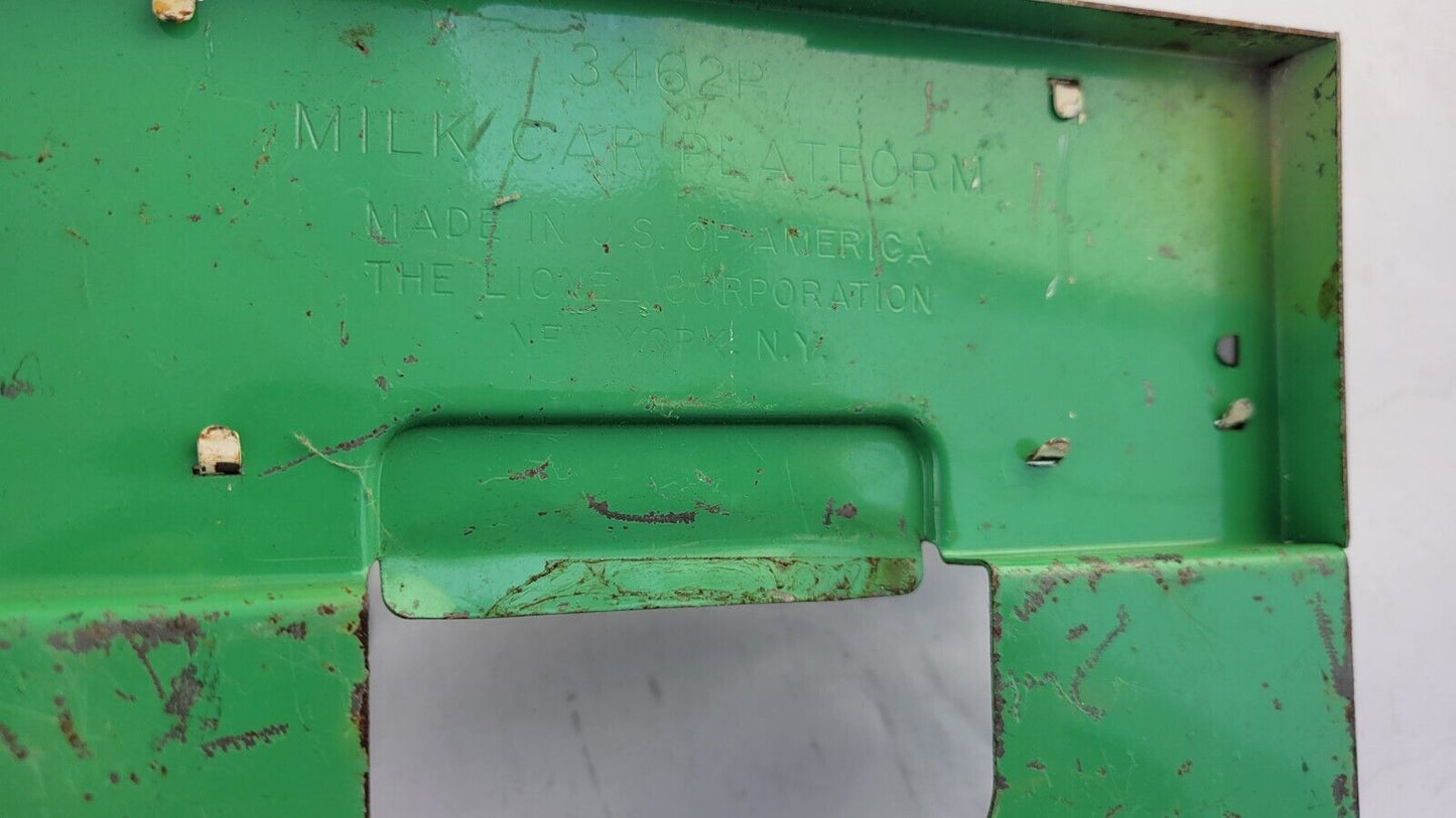 Lionel Train Original Milk Car Platform 3462P For Restoration O Gauge Postwar