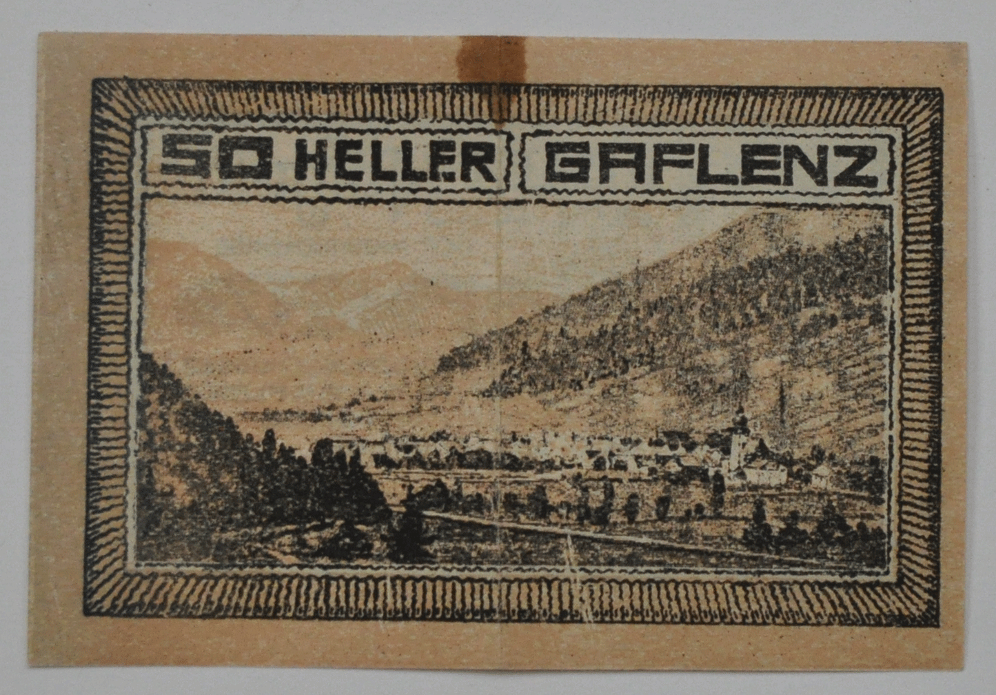 1920 50 Heller Austria Notgeld Banknote Gaflenz
