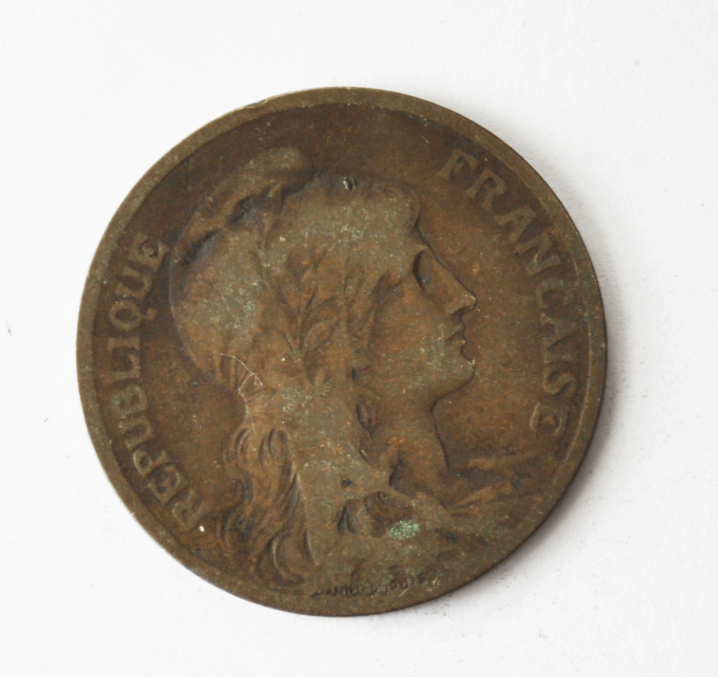 1898 France 5 Five Centimes KM# 842 Bronze Coin