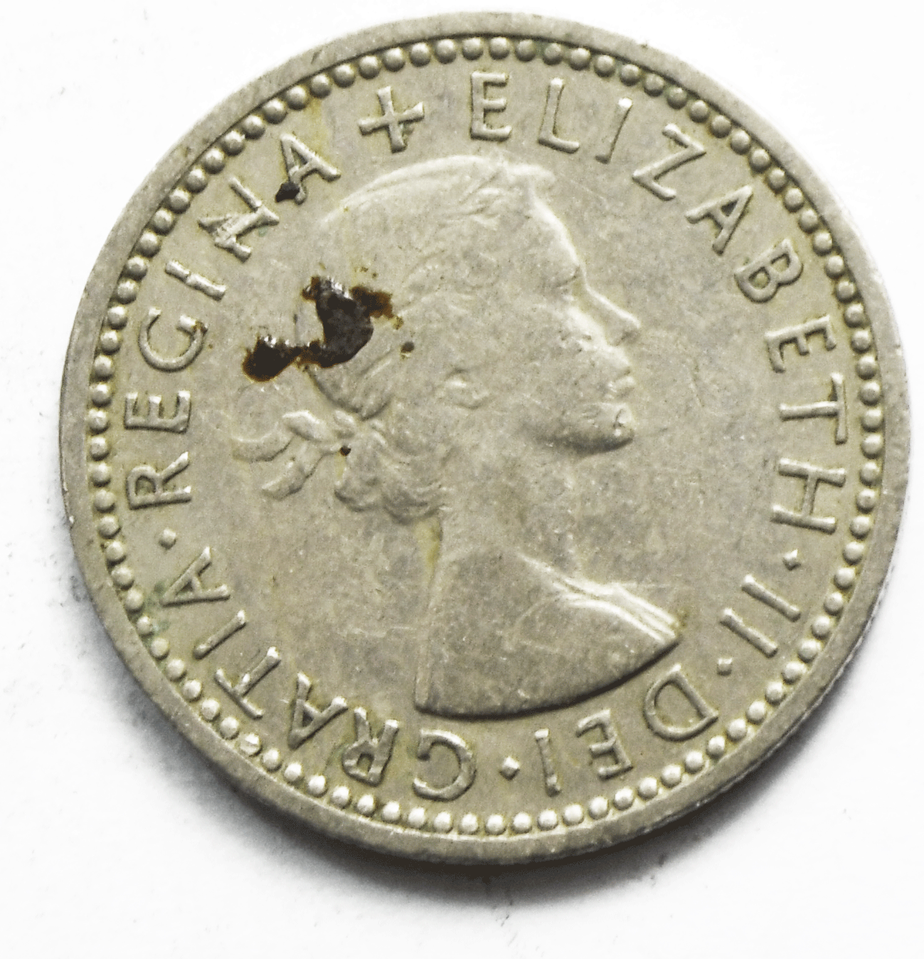 1960 Great Britain 6 Six Pence KM# 903 Copper Nickel Coin