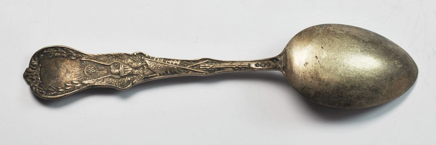 Excelsior Springs Missouri Watson Sterling Silver Souvenir Spoon Enamel 5-7/8"