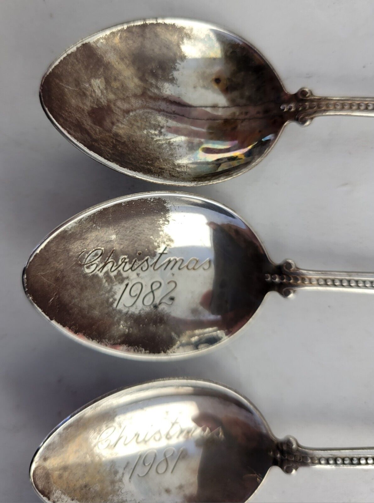 5pc Set Souvenir Spoon Hummel 1982 ARS Edition Silverplated 1981 ,86 ,83 ,82 ,80