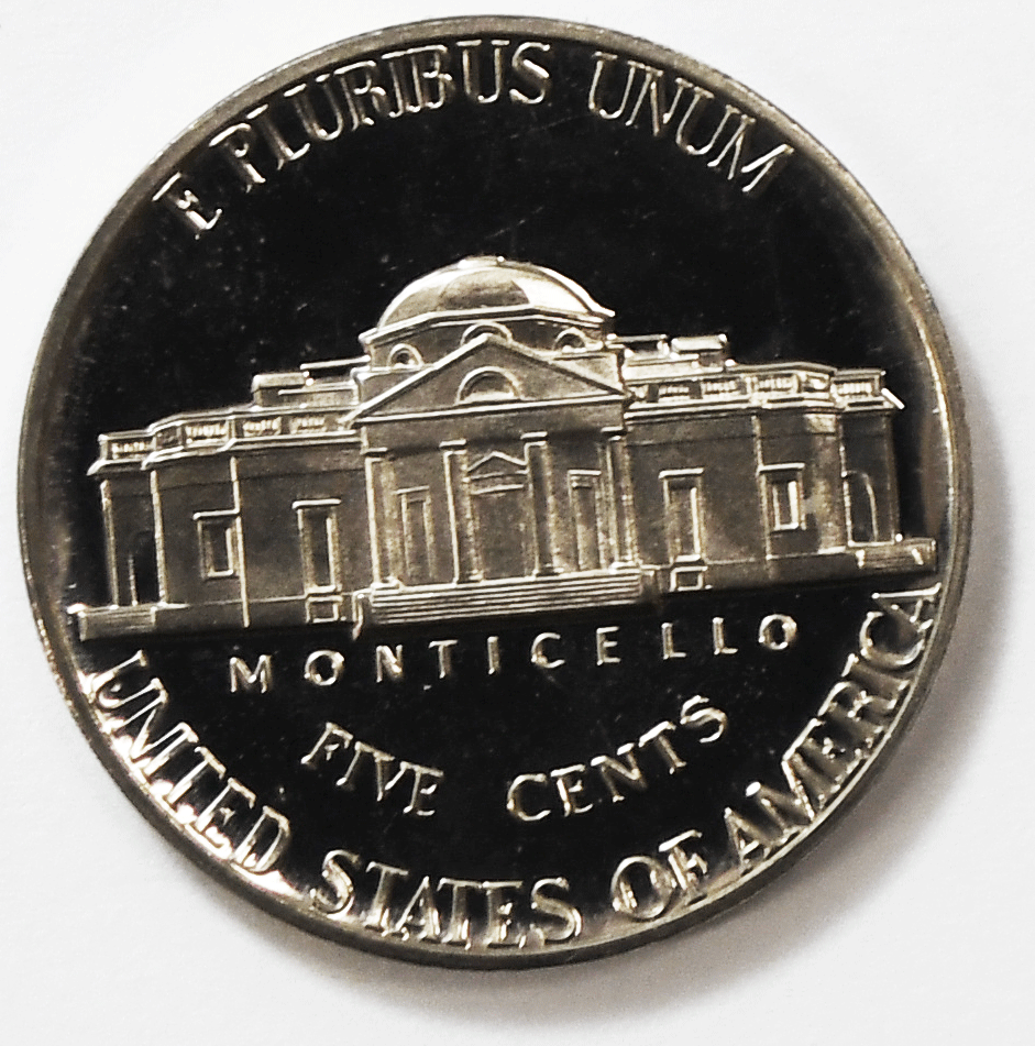 1973 S 5c Jefferson Proof Nickel Five Cents Uncirculated From Proof Set