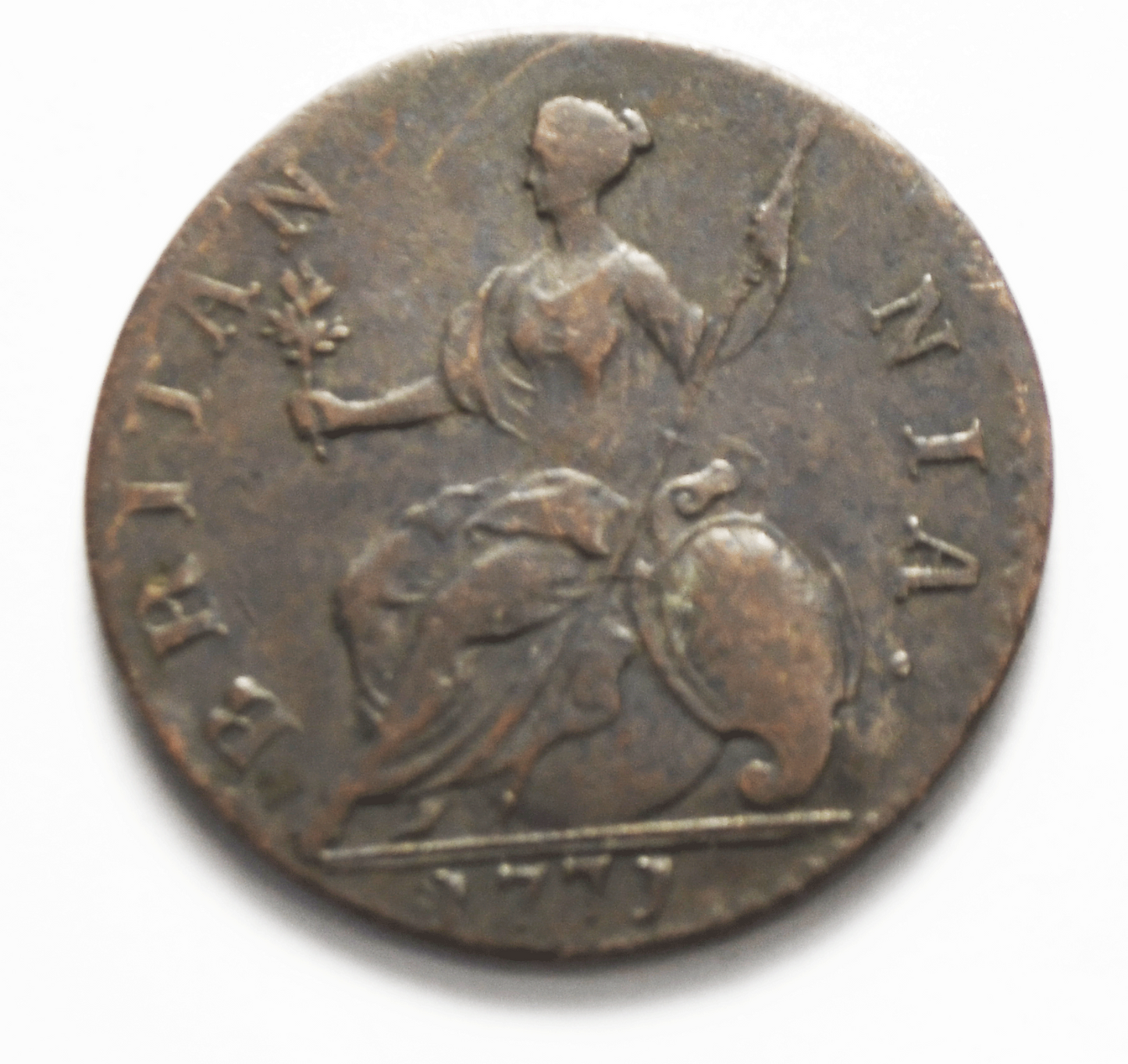 1771 Great Britain 1/2 Penny KM# 601