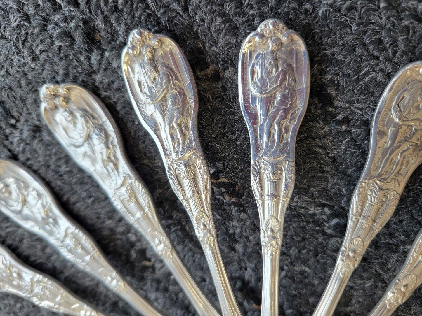 Mythologique by Gorham Sterling Fish Fork / Salad Fork Beaded Back 6"