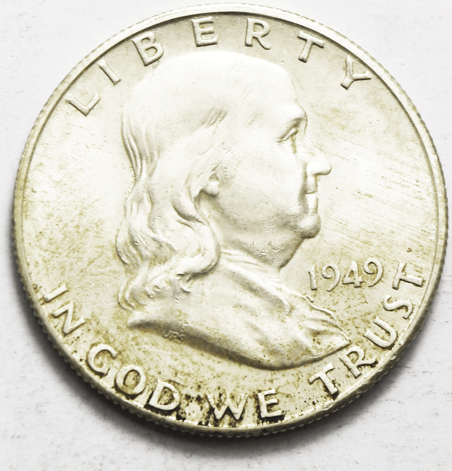 1949 S 50c Franklin Silver Half Dollar Fifty Cents San Francisco AU